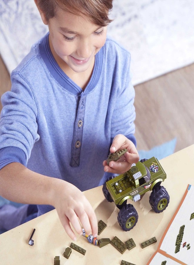 Mega Brands Mega Hot Wheels V8 Bomber Monster Truck Building Set with 86 Pieces - Image 2